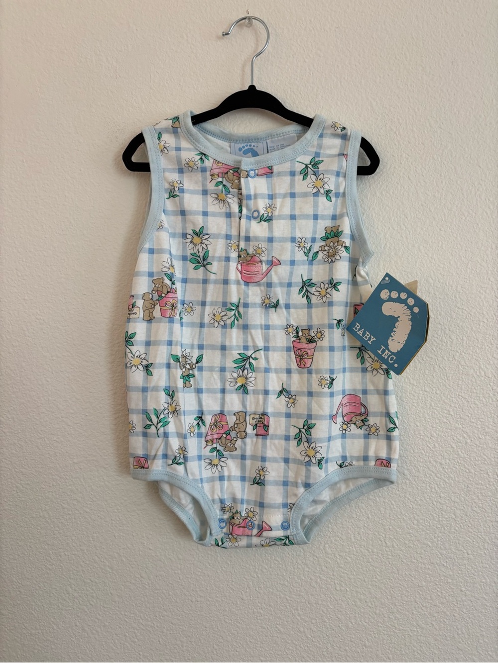 vintage Baby Inc baby bubble romper garden pattern NWT size 24 months